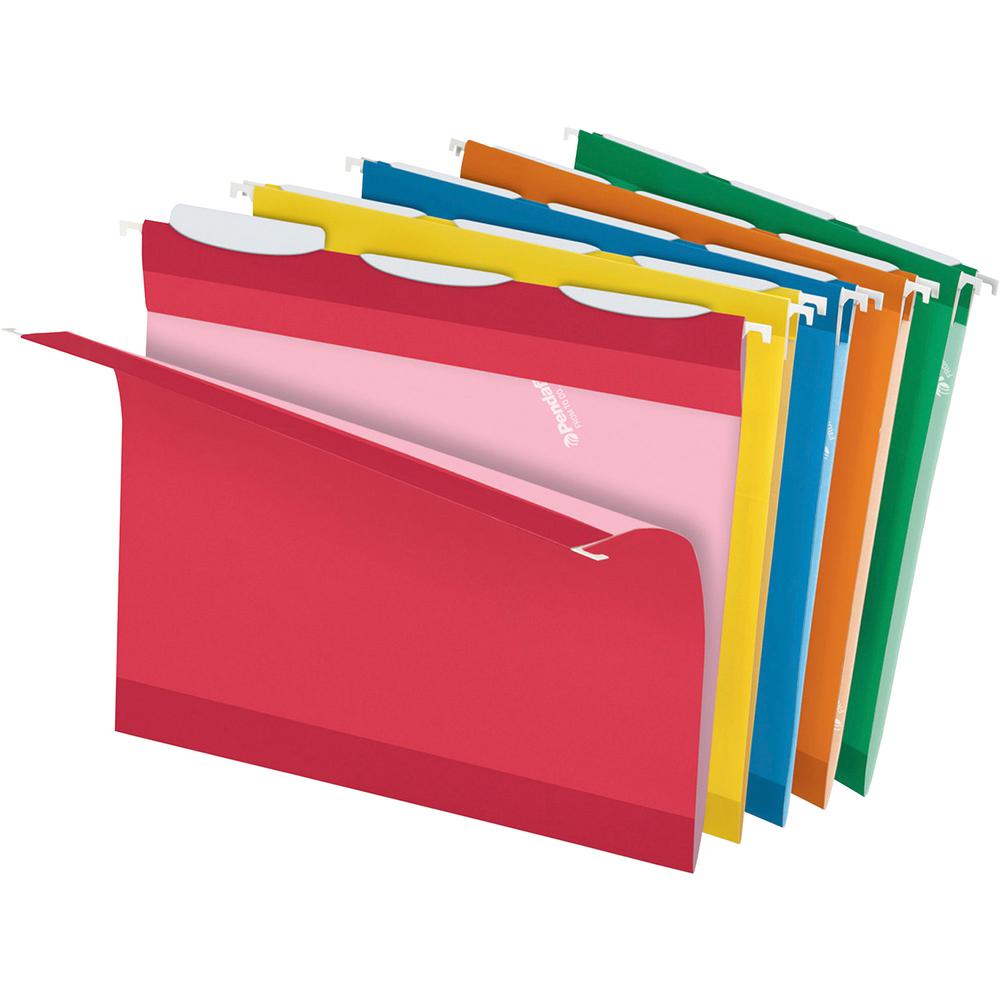 Pendaflex Ready-Tab 1/3 Tab Cut Letter Recycled Hanging Folder - 8 1/2" x 11" - Assorted - 10% Recycled - 25 / Box. Picture 2