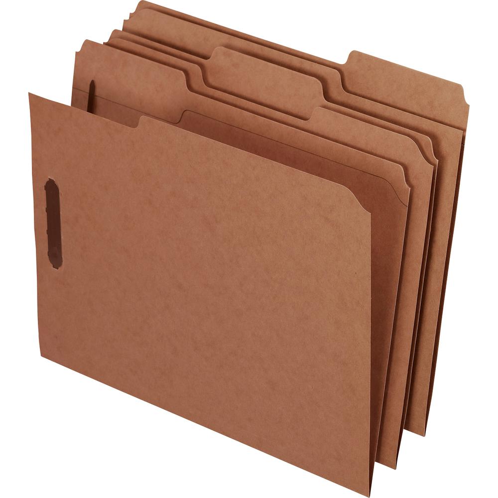 Pendaflex 1/3 Tab Cut Letter Recycled Fastener Folder - 8 1/2" x 11" - 2 Fastener(s) - 2" Fastener Capacity for Folder - 10% Recycled - 50 / Box. Picture 2