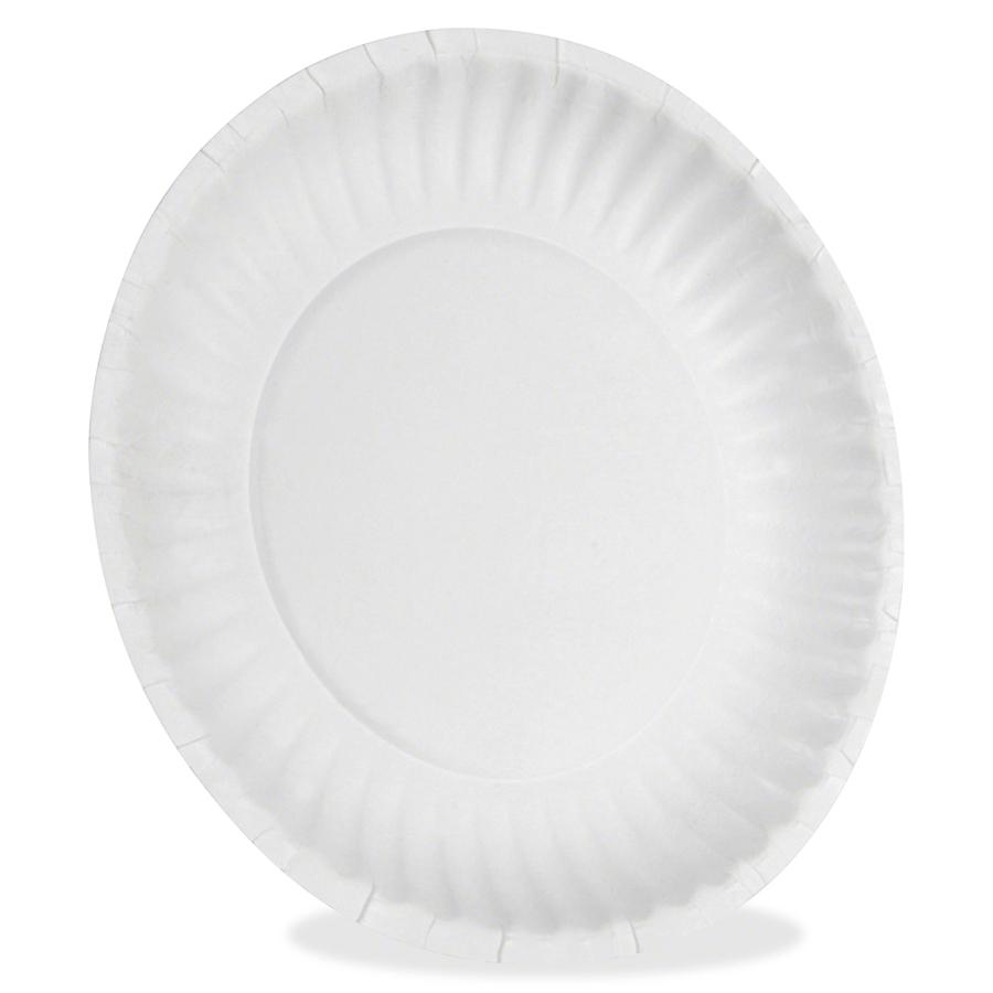 Dixie 6" Uncoated Paper Plates by GP Pro - 500 / Pack - 6" Diameter - White - 2 / Carton. Picture 2