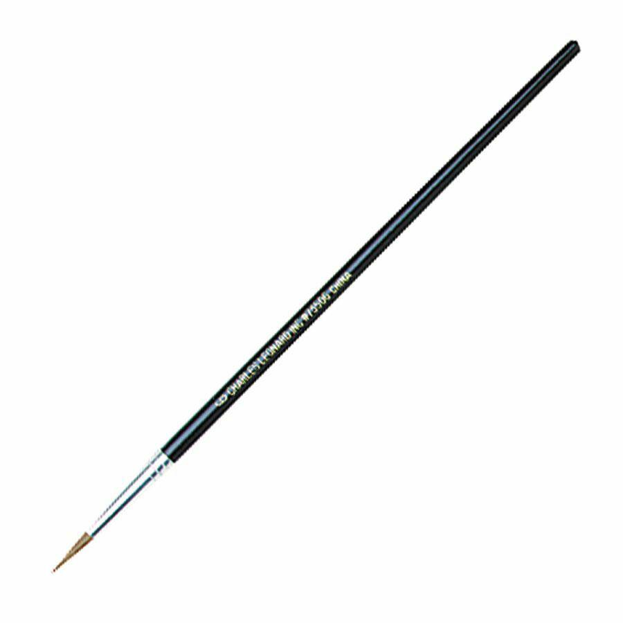 CLI Round Camel Hair Paint Brushes - 1 Brush(es) - No. 6 Wood Black Handle - Aluminum Ferrule. Picture 2
