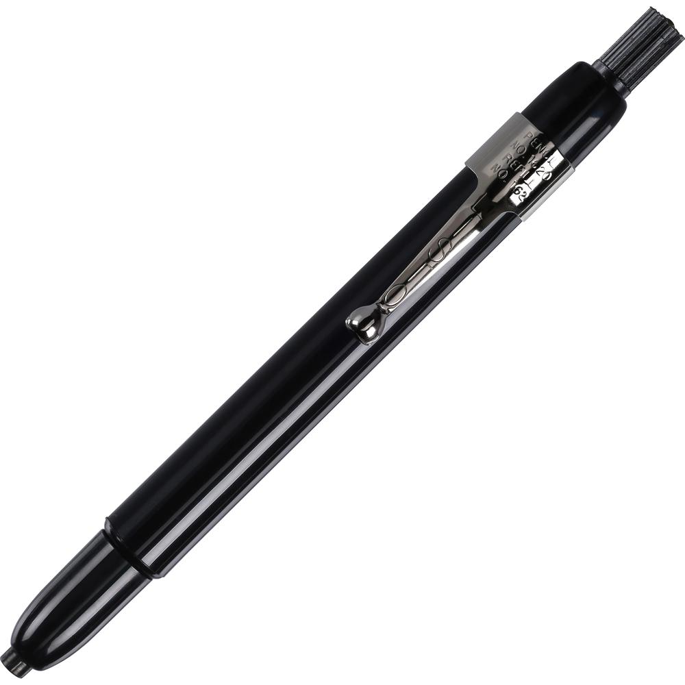 Listo Marking Pencils - Refillable - Black Lead - Black Barrel - 1 Dozen. Picture 2