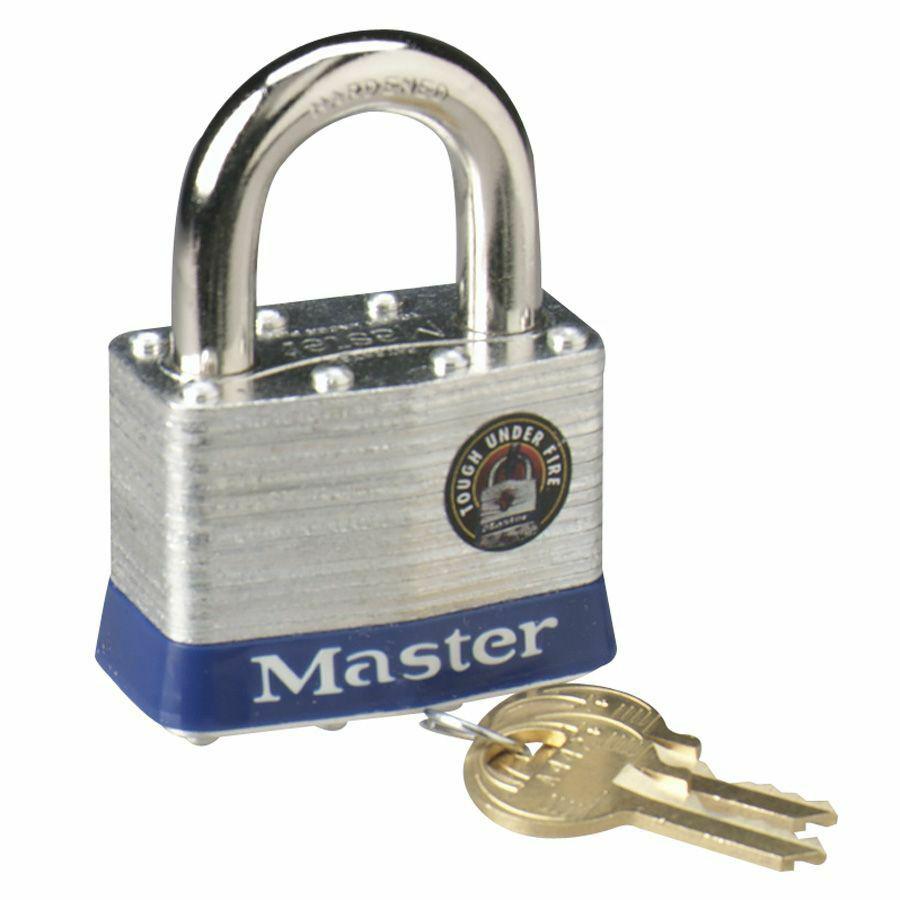 Master Lock 2" Steel Security Padlock - Cut Resistant - Steel - Silver - 1 Each. Picture 2