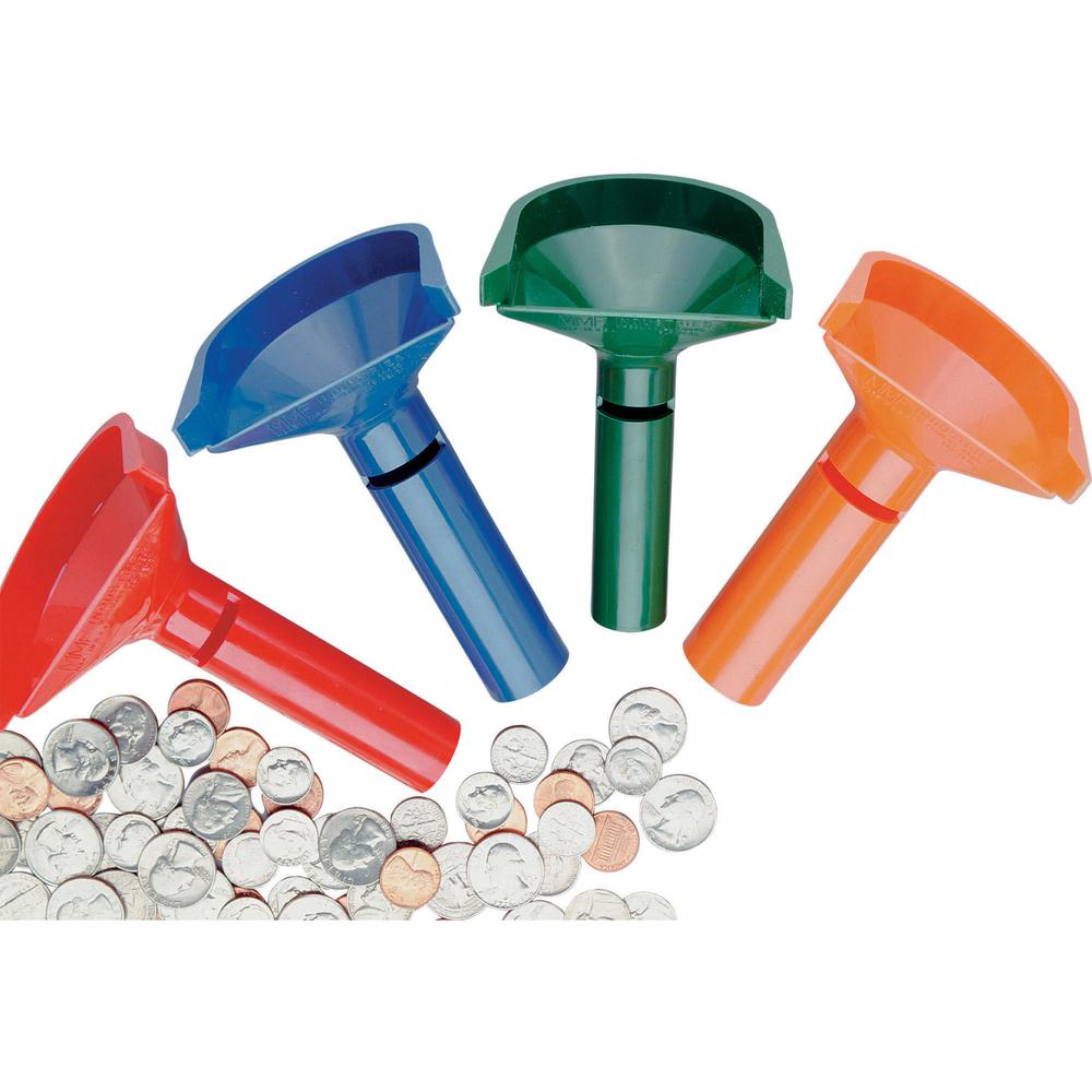 mmf-color-keyed-coin-counting-tube-set-assorted-orange-blue-green