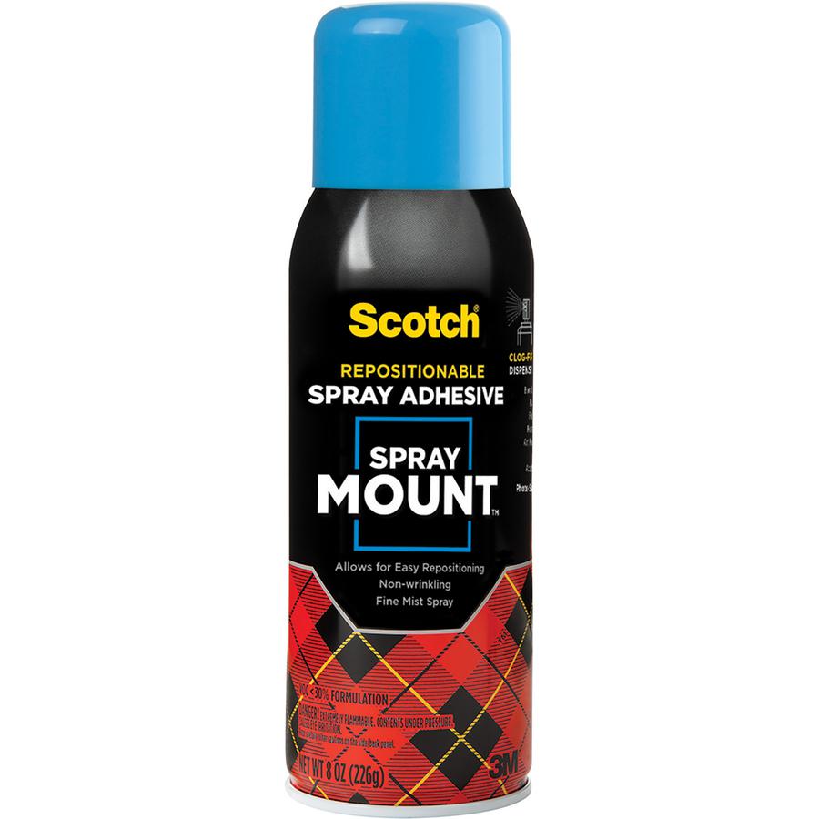 Scotch Spray Mount Clear Adhesive - 10.25 oz - 1 Each - Clear. Picture 2