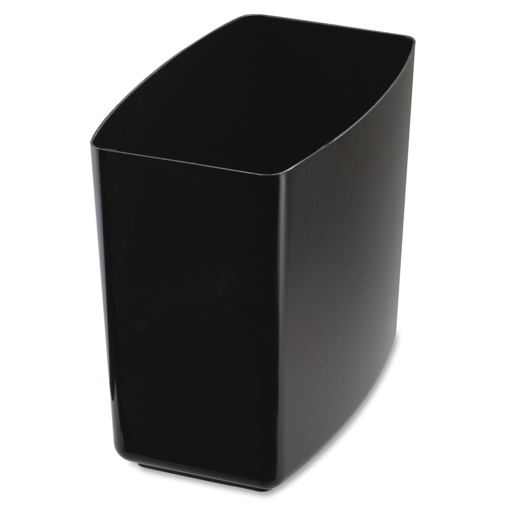 Officemate 2200 Series Waste Container - 5 gal Capacity - 12.5" Height x 13.8" Width x 8.4" Depth - Black - 1 Each. Picture 4