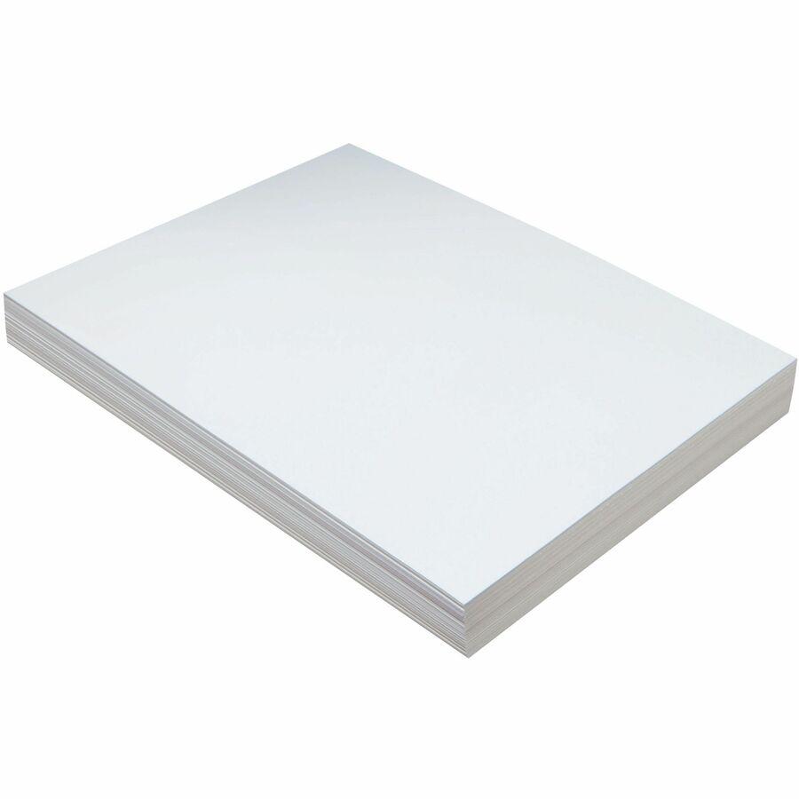 Pacon Tagboard - Craft, Art - 1.10"Height x 9"Width x 12"Length - 100 / Pack - White. Picture 2