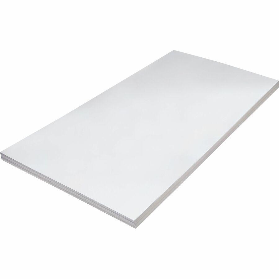 Pacon Tagboard - Craft, Art - 24"Width x 36"Length - 100 / Pack - White. Picture 2