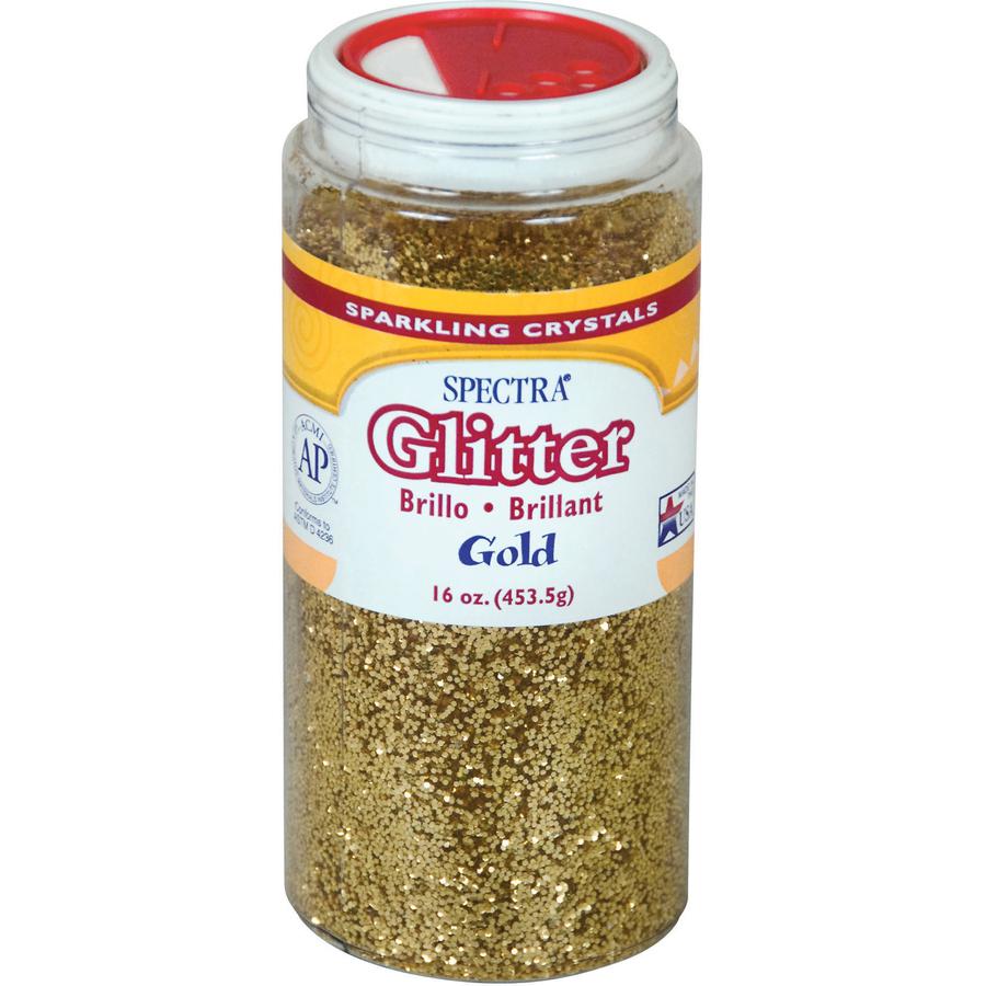 Spectra Glitter Sparkling Crystals - 16 oz - 1 Each - Gold. Picture 2
