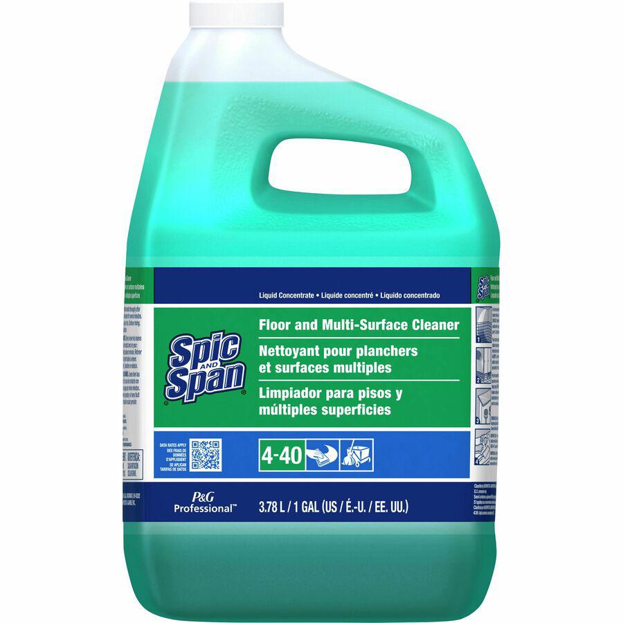 Spic and Span Floor and Multi-Surface Cleaner - Concentrate Liquid - 128 fl oz (4 quart) - 1 Each - Green. Picture 11
