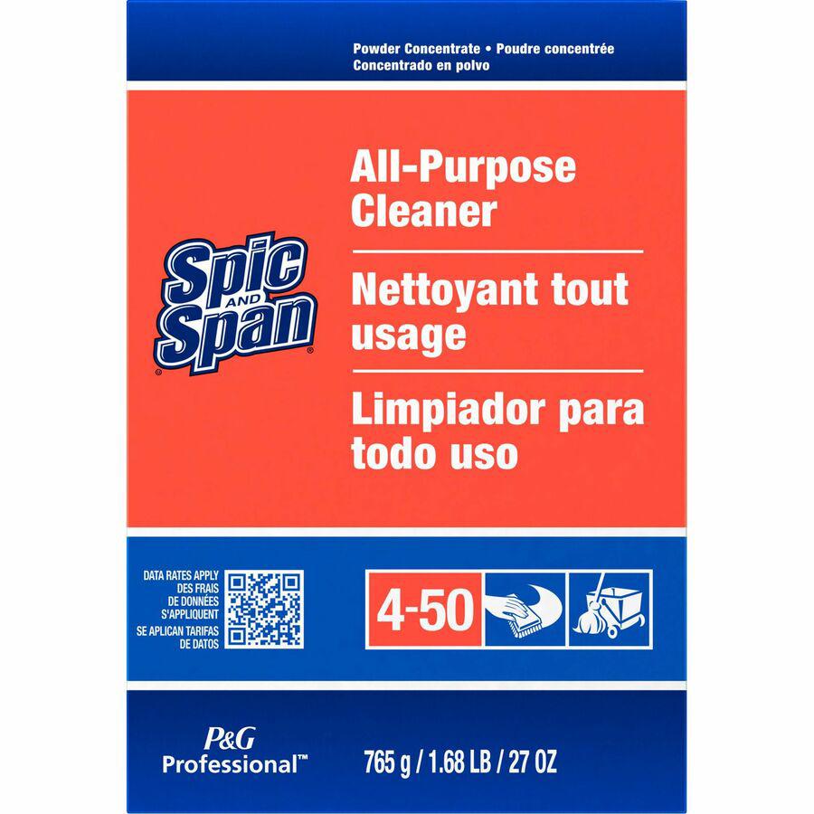 Spic and Span All-Purpose Cleaner - Powder - 27 oz (1.69 lb) - 1 Each - Orange. Picture 3
