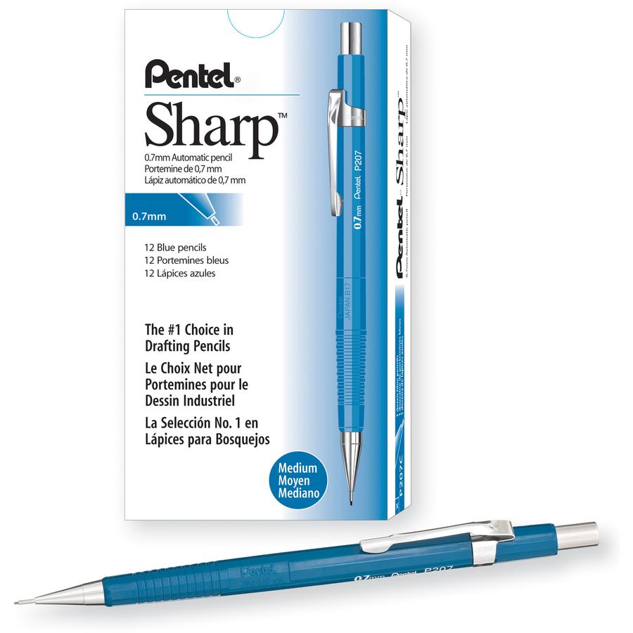 Pentel Sharp Automatic Pencils - #2 Lead - 0.7 mm Lead Diameter - Refillable - Blue Barrel - 1 Each. Picture 5