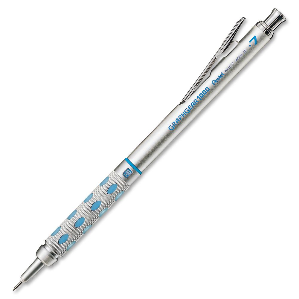 Pentel GraphGear 1000 Automatic Drafting Pencils - #2 Lead - 0.7 mm Lead Diameter - Refillable - Blue Barrel - 1 Each. Picture 2