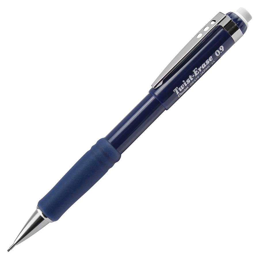 Pentel Twist-Erase III Mechanical Pencils - #2 Lead - 0.9 mm Lead Diameter - Refillable - Blue Barrel - 1 Each. Picture 2