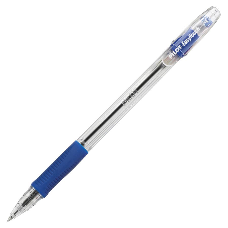 Pilot EasyTouch Ballpoint Pens - Medium Pen Point - 1 mm Pen Point Size - Refillable - Blue - Blue Barrel - 1 Dozen. Picture 2