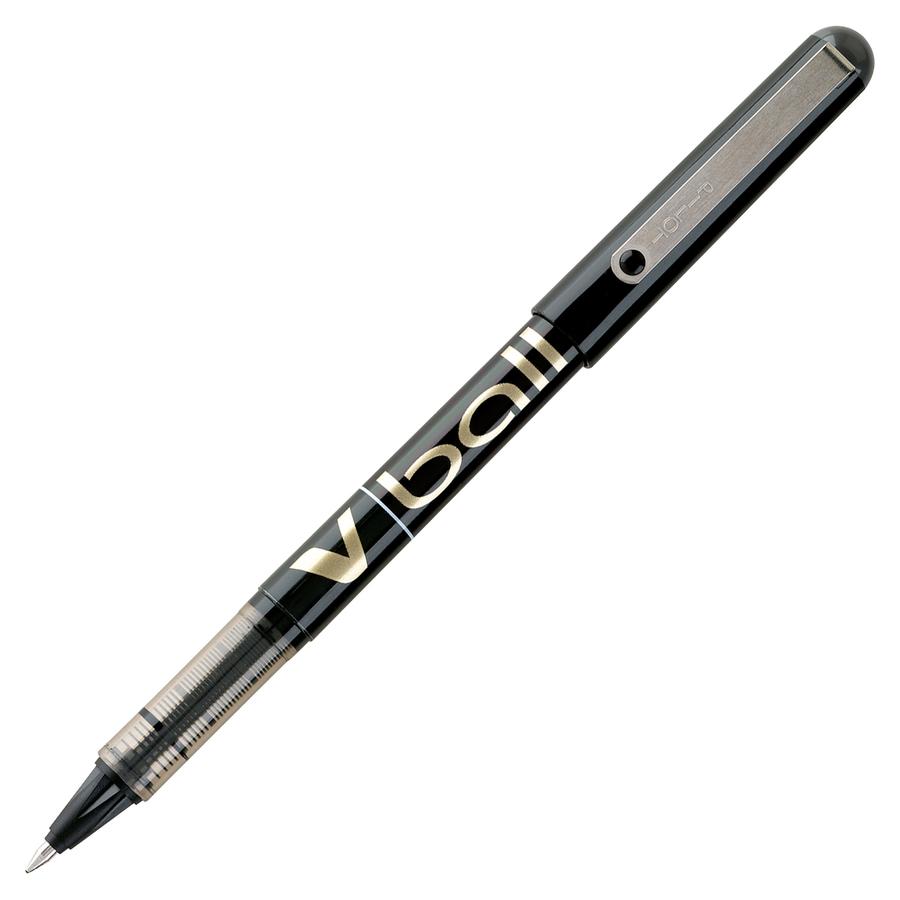 Pilot Vball Liquid Ink Pens - Fine Pen Point - 0.7 mm Pen Point Size - Black - Black Barrel - 1 Dozen. Picture 4