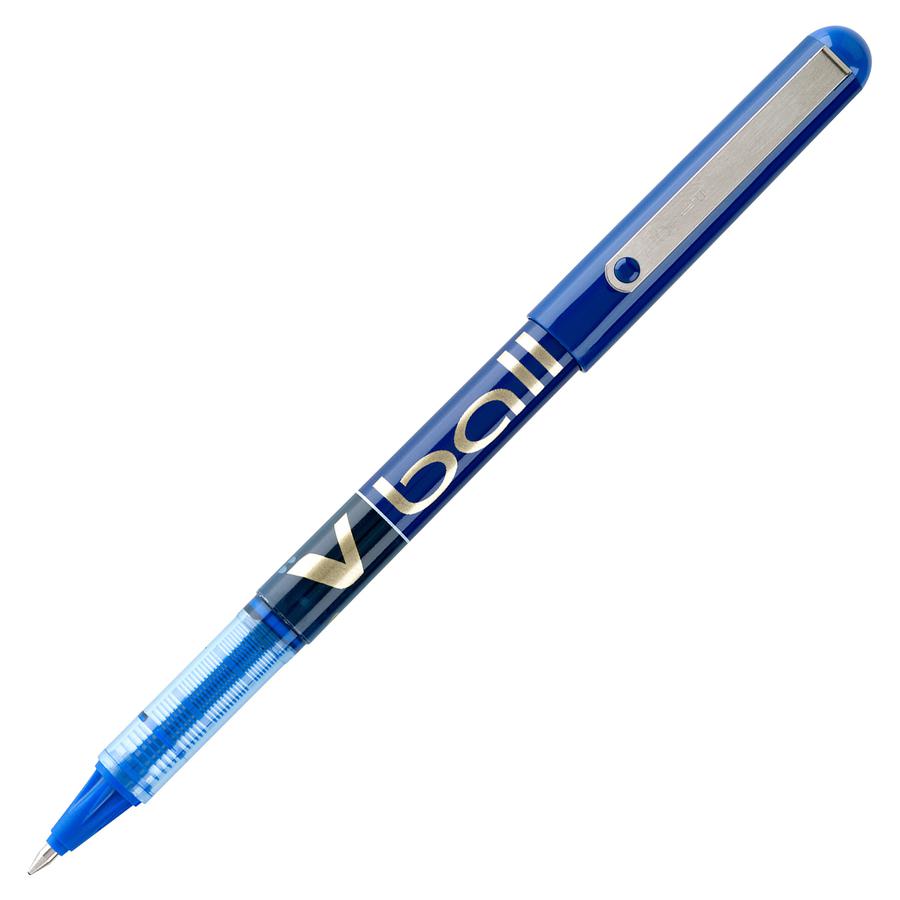 Pilot Vball Liquid Ink Pens - Fine Pen Point - 0.7 mm Pen Point Size - Blue - Blue Barrel - 1 Dozen. Picture 2
