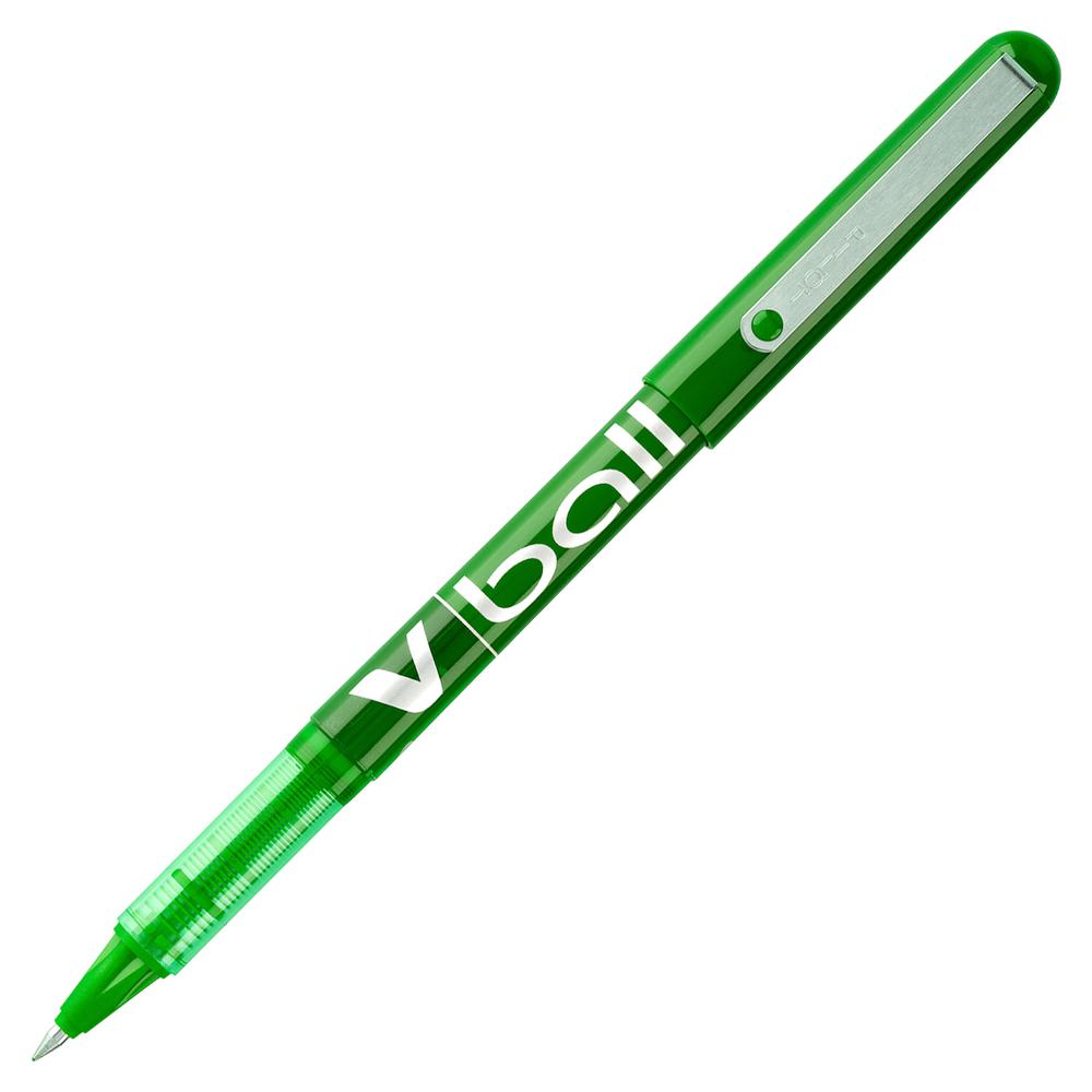 Pilot Vball Liquid Ink Pens - Fine Pen Point - 0.5 mm Pen Point Size - Green - Green Barrel - 1 Dozen. Picture 2