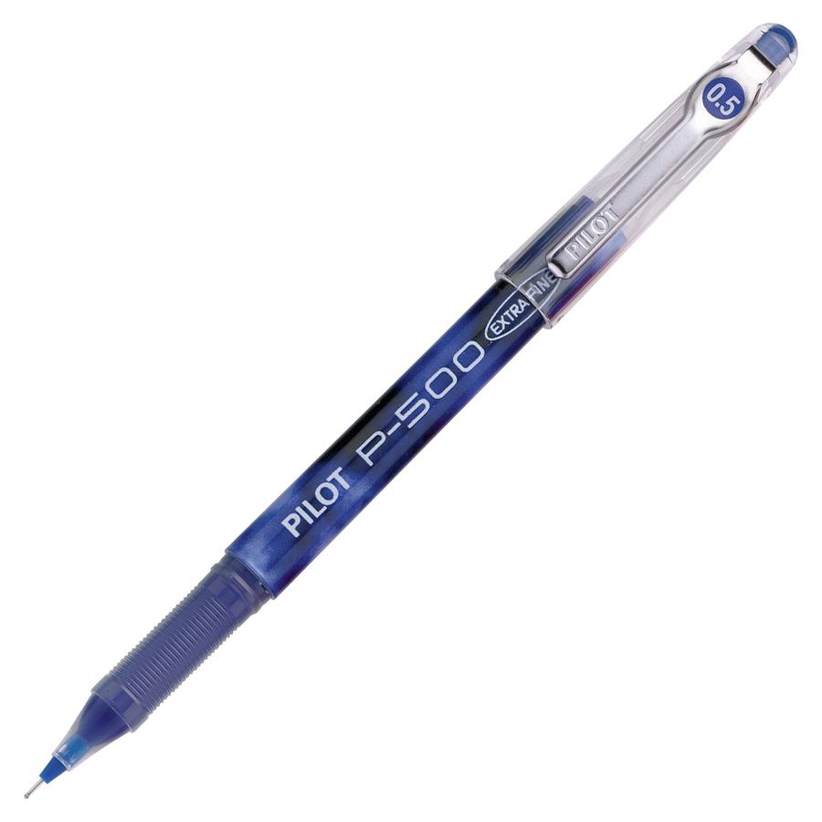 Pilot Precise P-500 Precision Point Extra-Fine Capped Gel Rolling Ball Pens - Extra Fine Pen Point - 0.5 mm Pen Point Size - Needle Pen Point Style - Blue Gel-based Ink - Blue Barrel - 1 Dozen. Picture 3