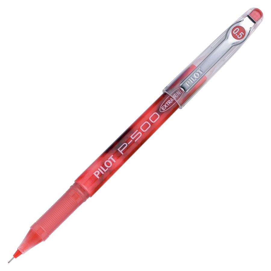 Pilot Precise P-500 Precision Point Extra-Fine Capped Gel Rolling Ball Pens - Extra Fine Pen Point - 0.5 mm Pen Point Size - Needle Pen Point Style - Red Gel-based Ink - Red Barrel - 1 Dozen. Picture 2
