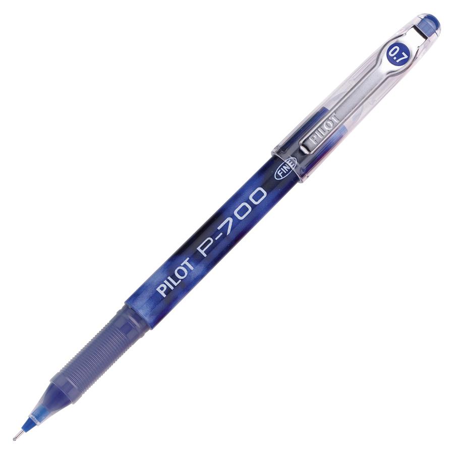 Pilot Precise P-700 Precision Point Fine Capped Gel Rolling Ball Pens - Fine Pen Point - 0.7 mm Pen Point Size - Blue Gel-based Ink - Blue Barrel - 1 Dozen. Picture 2