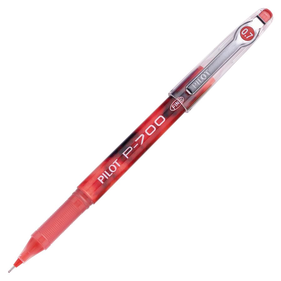 Pilot Precise P-700 Precision Point Fine Capped Gel Rolling Ball Pens - Fine Pen Point - 0.7 mm Pen Point Size - Red Gel-based Ink - Red Barrel - 1 Dozen. Picture 2