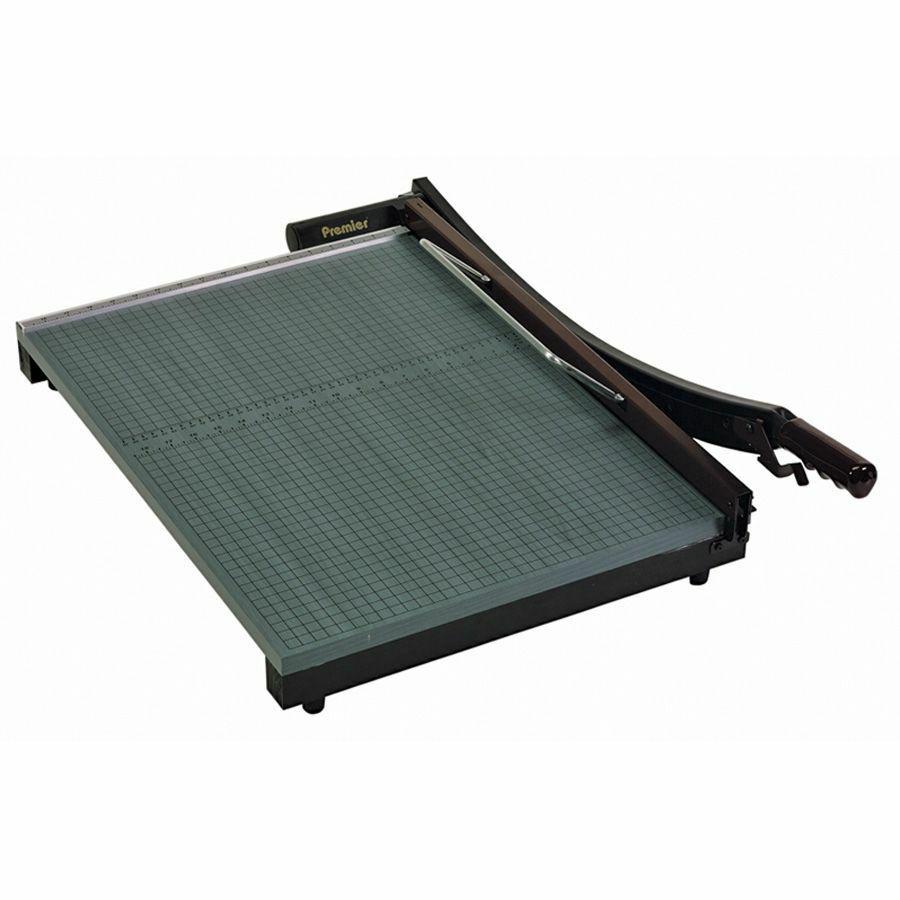 Premier Stakcut Paper Trimmers - 1 x Blade(s)Cuts 30Sheet - 24" Cutting Length - Straight Cutting - 0.8" Height x 19" Width x 24" Depth - Wood Base - Green. Picture 2