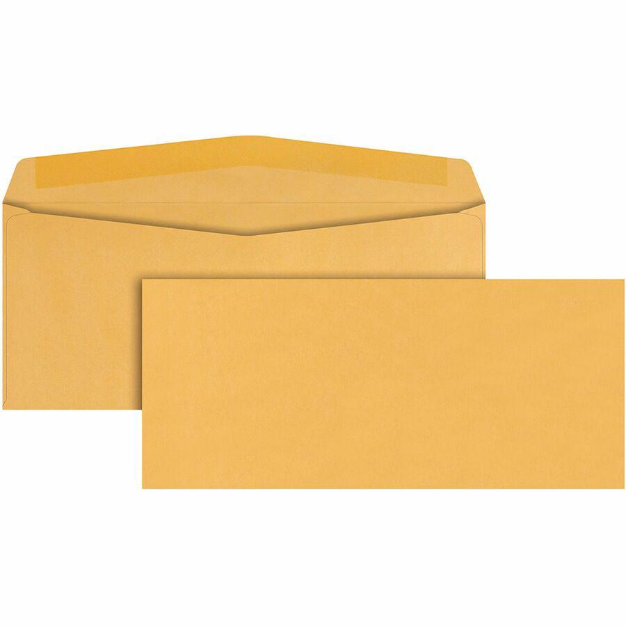 Quality Park No. 12 Envelopes - Business - #12 - 4 3/4" Width x 11" Length - 28 lb - Adhesive - Kraft - 500 / Box - Kraft. Picture 6