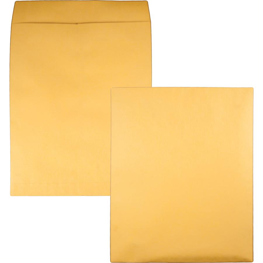 Quality Park 14 x 18 Jumbo Catalog Envelopes - Ungummed - Catalog - 14" Width x 18" Length - 28 lb - Kraft - 25 / Box - Kraft. Picture 4