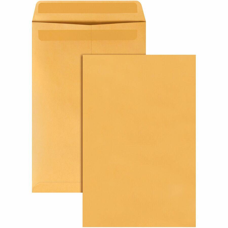Quality Park 10 x 15 Catalog Envelopes with Self-Seal Closure - Catalog - 10" Width x 15" Length - 28 lb - Self-sealing - Kraft - 250 / Box - Kraft. Picture 6