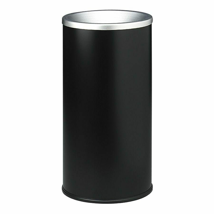 Safco Sand Fill Ash Urns - Round - 10" Opening Diameter - 20" Height - Steel - Black - 1 Each. Picture 2