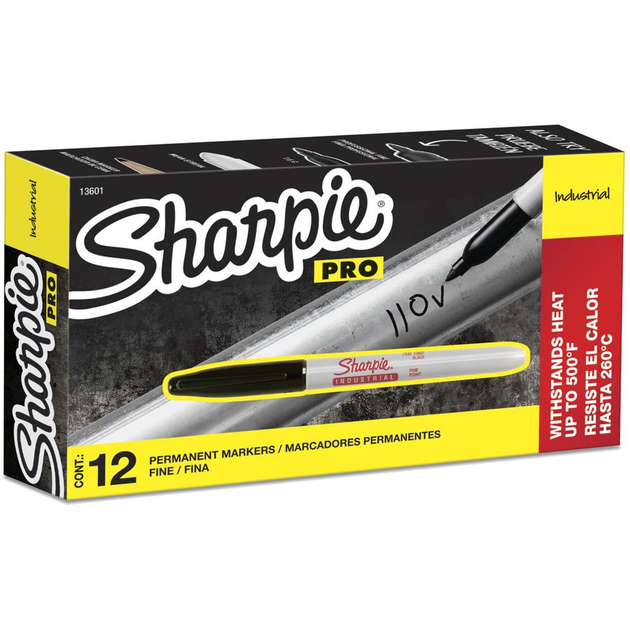 Sharpie Industrial Permanent Markers - Fine Marker Point - Black - 12 / Dozen. Picture 5