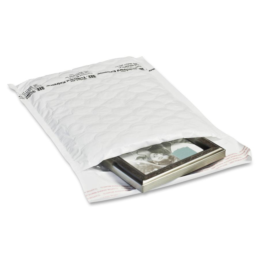 Sealed Air TuffGuard Extreme Cushioned Mailers - Bubble - #2 - 8 1/2" Width x 12" Length - Peel & Seal - 50 / Carton - White. Picture 3