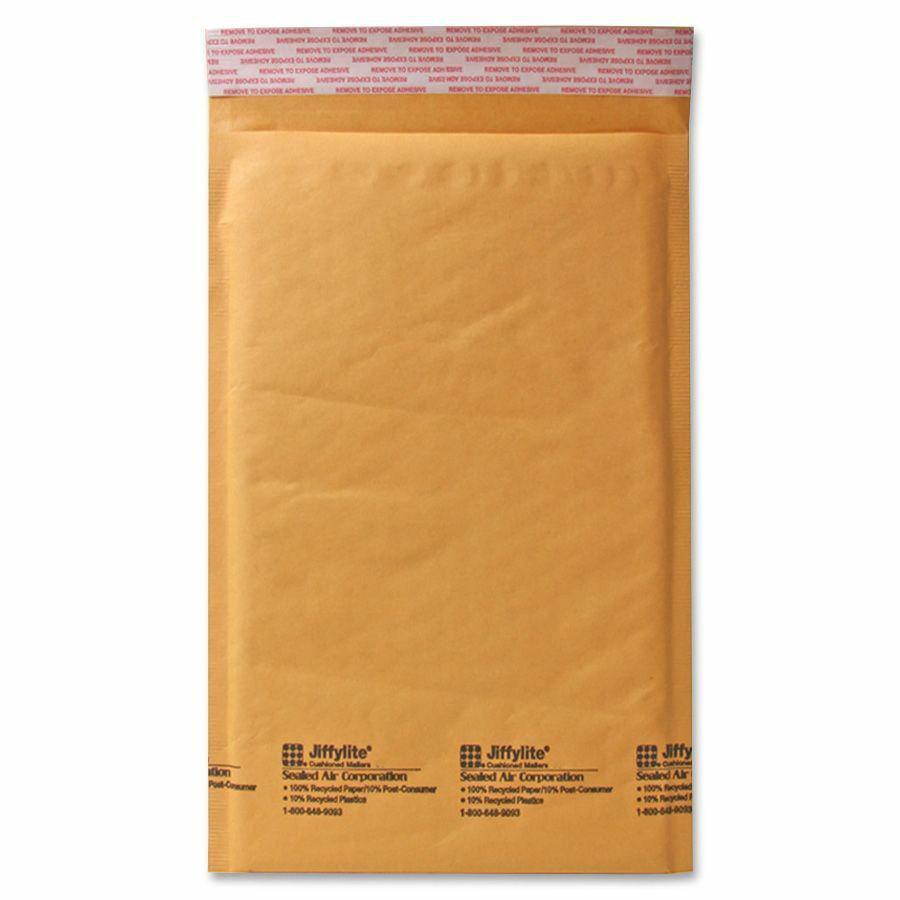 Sealed Air JiffyLite Cellular Cushioned Mailers - Bubble - #3 - 8 1/2" Width x 13 1/4" Length - Peel & Seal - Kraft - 100 / Case - Kraft. Picture 5