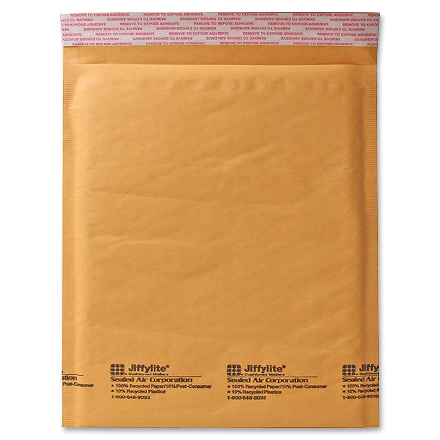 Sealed Air JiffyLite Cellular Cushioned Mailers - Bubble - #6 - 12 1/2" Width x 19" Length - Peel & Seal - Kraft - 50 / Carton - Kraft. Picture 5
