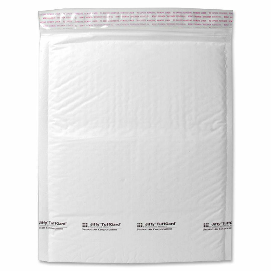Sealed Air Tuffgard Premium Cushioned Mailers - Bubble - #6 - 12 1/2" Width x 19" Length - Peel & Seal - Poly - 25 / Carton - White. Picture 2