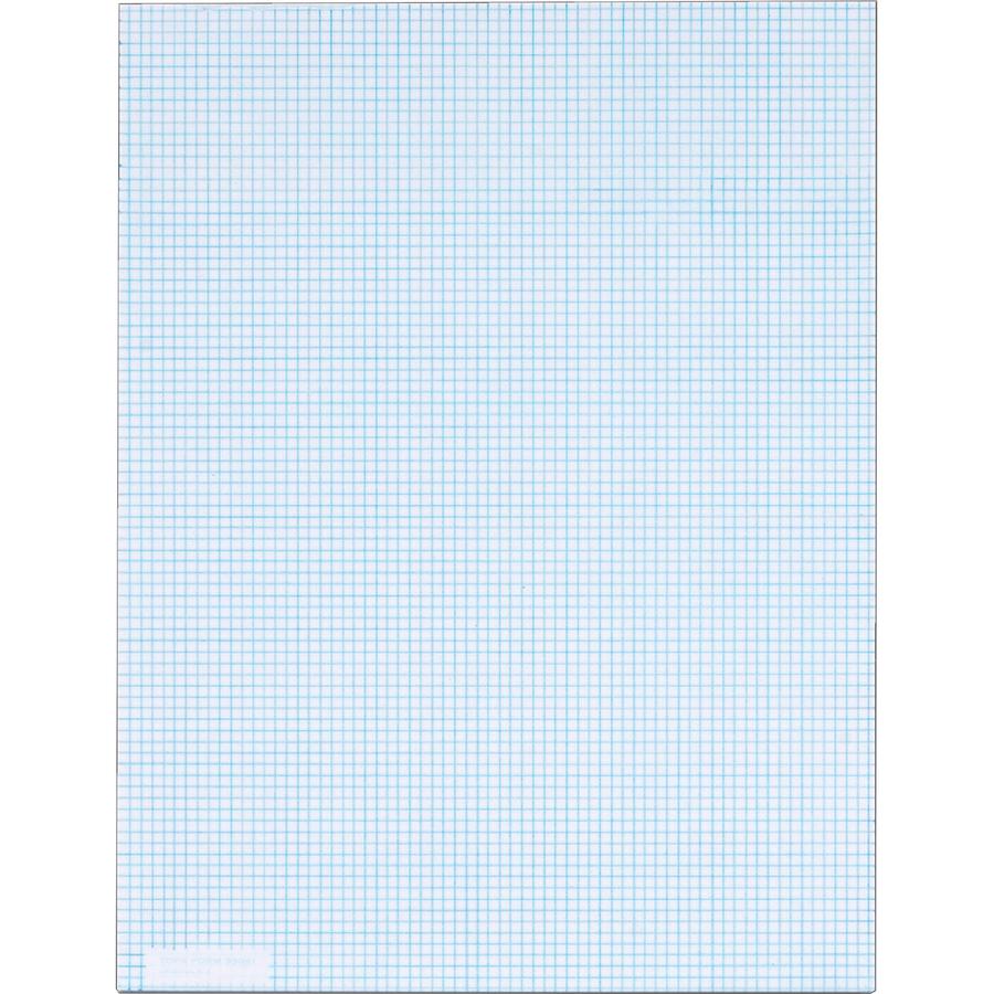TOPS Graph Pad - 50 Sheets - Both Side Ruling Surface - 20 lb Basis Weight - Letter - 8 1/2" x 11" - White Paper - 1 / Pad. Picture 2