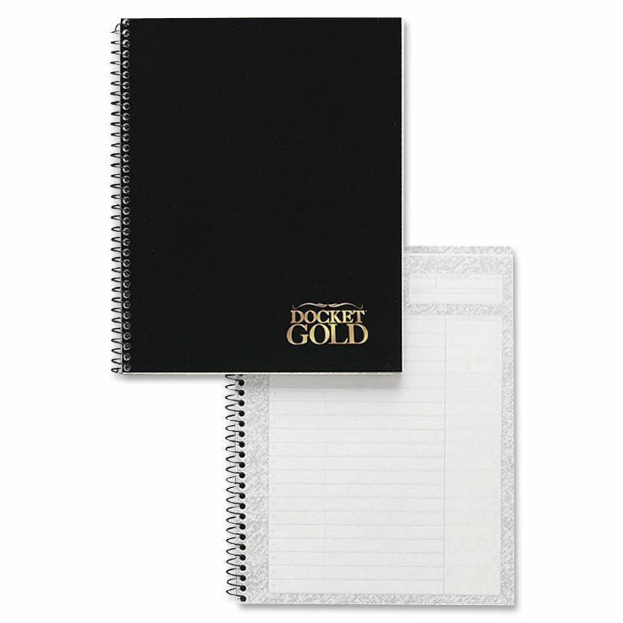 TOPS Docket Gold Wirebound Project Planner - Action - 6 3/4" x 8 1/2" Sheet Size - Wire Bound - Chipboard - White - Chipboard - Perforated, Notepad - 1 Each. Picture 4