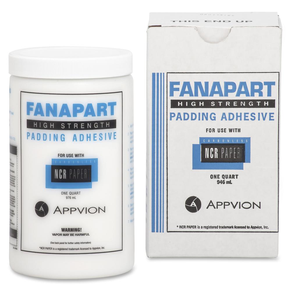 NCR Paper Fanapart Padding Adhesive - 1 quart - 1 Each. Picture 3