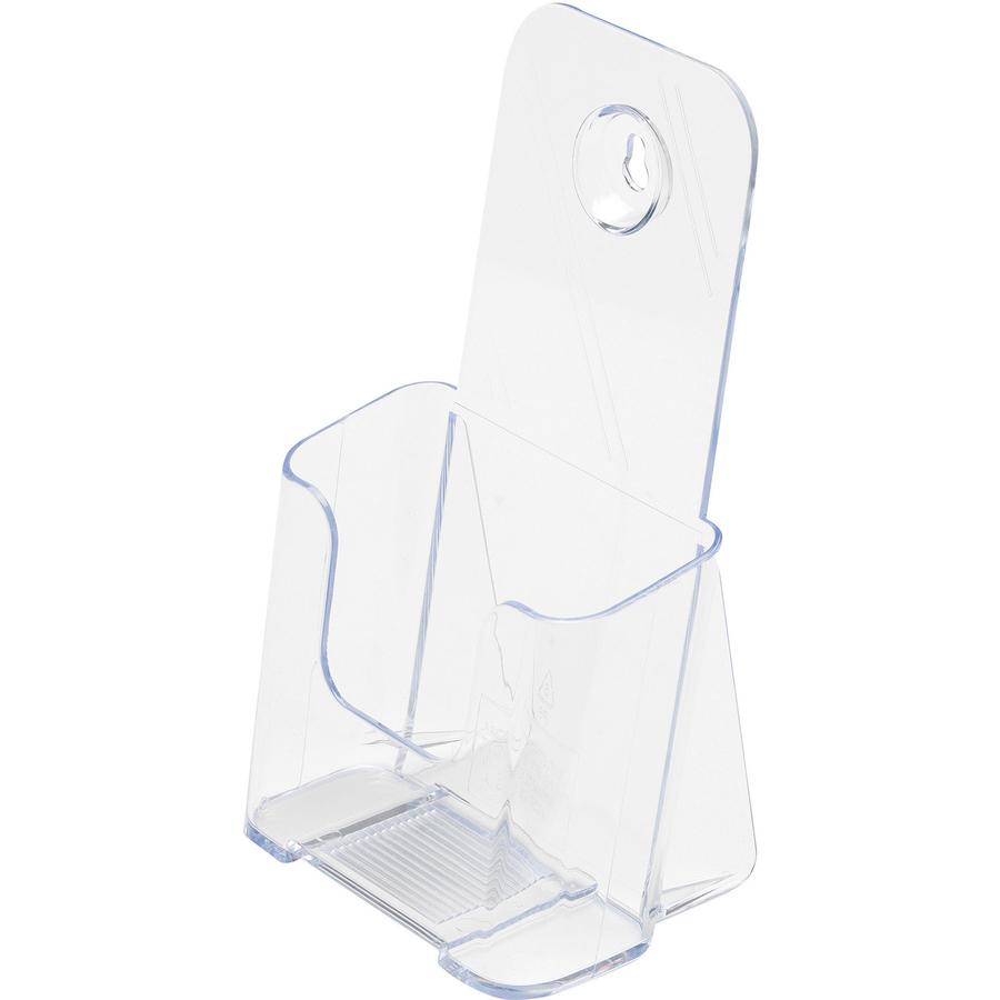 Deflecto Single Compartment DocuHolder - 1 Pocket(s) - 7.8" Height x 4.4" Width x 3.3" DepthDesktop - Clear - Plastic - 1 Each. Picture 9