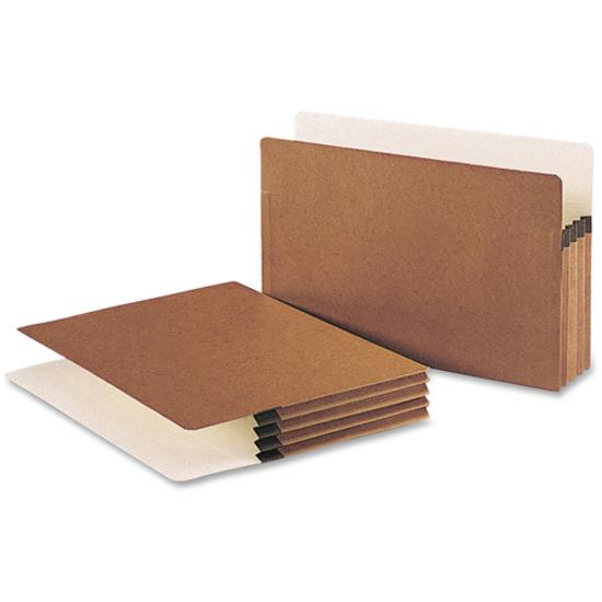 Smead TUFF Pocket Straight Tab Cut Legal Recycled File Pocket - 8 1/2" x 14" - 3 1/2" Expansion - Redrope - Redrope - 30% Recycled - 50 / Box. Picture 7