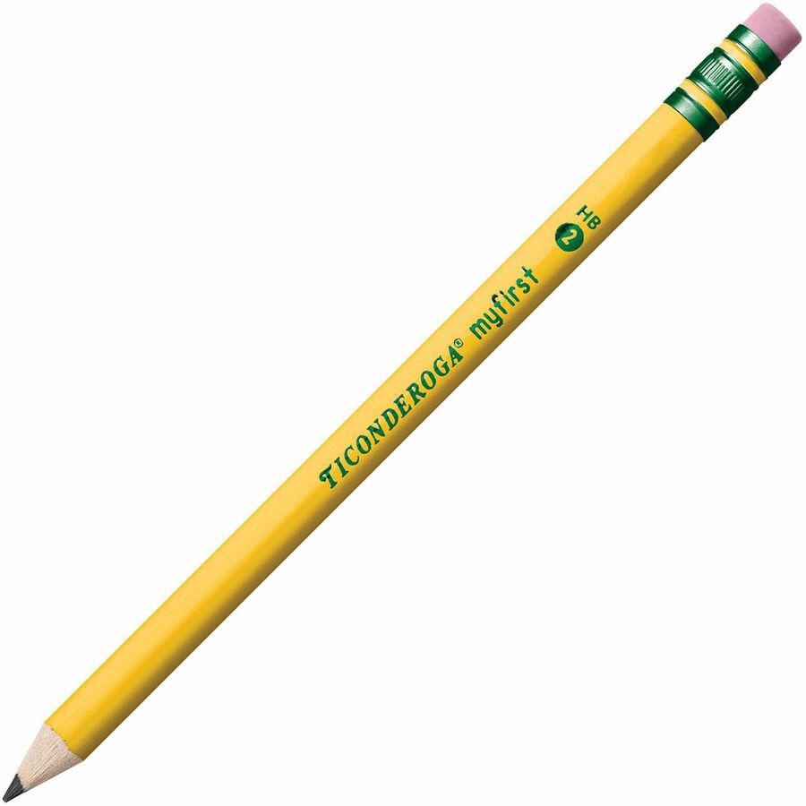 Ticonderoga My First Pre-Sharpened No. 2 Pencils with Erasers - #2 Lead - Yellow Barrel - 1 Dozen. Picture 8