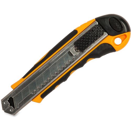 Sparco Automatic Utility Knife - Metal Blade - Heavy Duty - Acrylonitrile Butadiene Styrene (ABS) - Black, Yellow - 1 Each. Picture 6