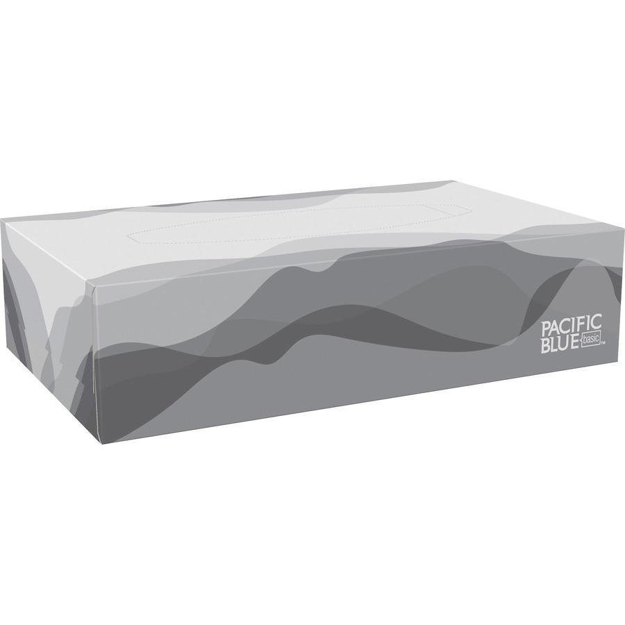 Envision Flat Box Facial Tissue - 2 Ply - White - For Healthcare - 100 Per Box - 30 / Carton. Picture 8