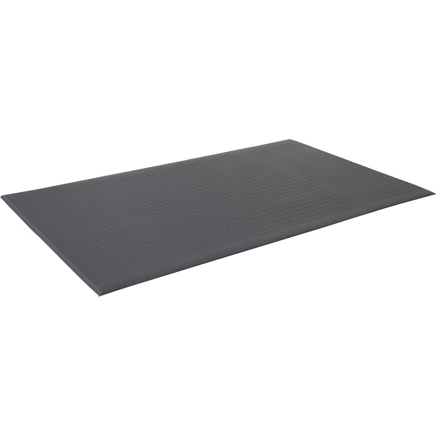 Crown Industrial Deck Plate Anti-Fatigue Mat Vinyl 36 x 60 Black