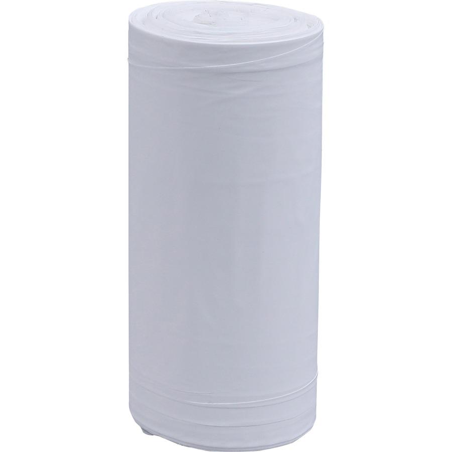 Genuine Joe Heavy-Duty Tall Kitchen Trash Bags - Small Size - 13 gal Capacity - 24" Width x 31" Length - 0.85 mil (22 Micron) Thickness - Low Density - White - 150/Carton - Kitchen - Recycled. Picture 12