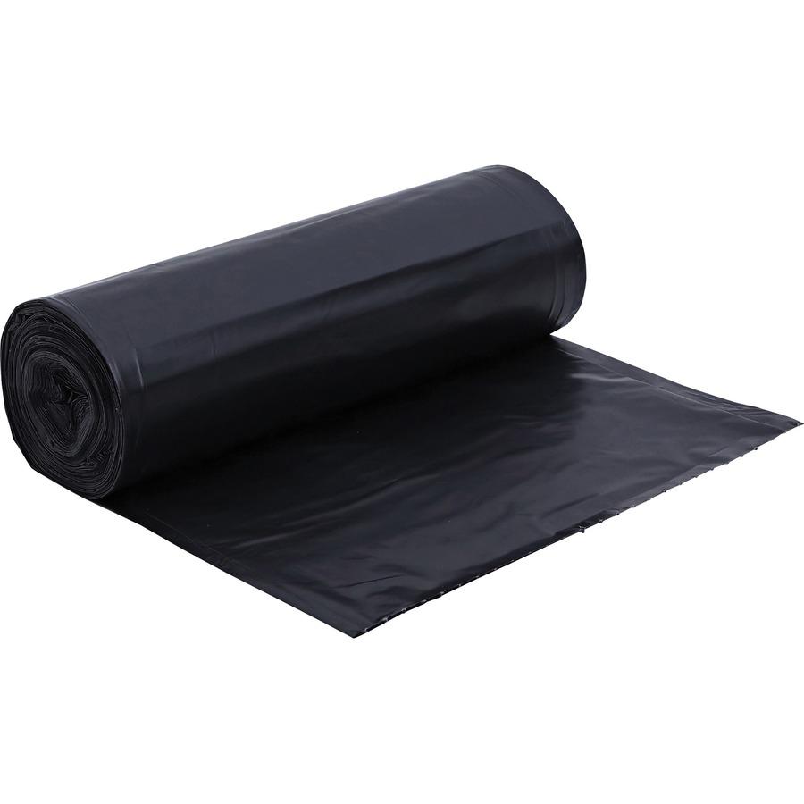 Genuine Joe Heavy-Duty Trash Can Liners - Extra Large Size - 60 gal Capacity - 39" Width x 56" Length - 1.50 mil (38 Micron) Thickness - Low Density - Black - 50/Box. Picture 9