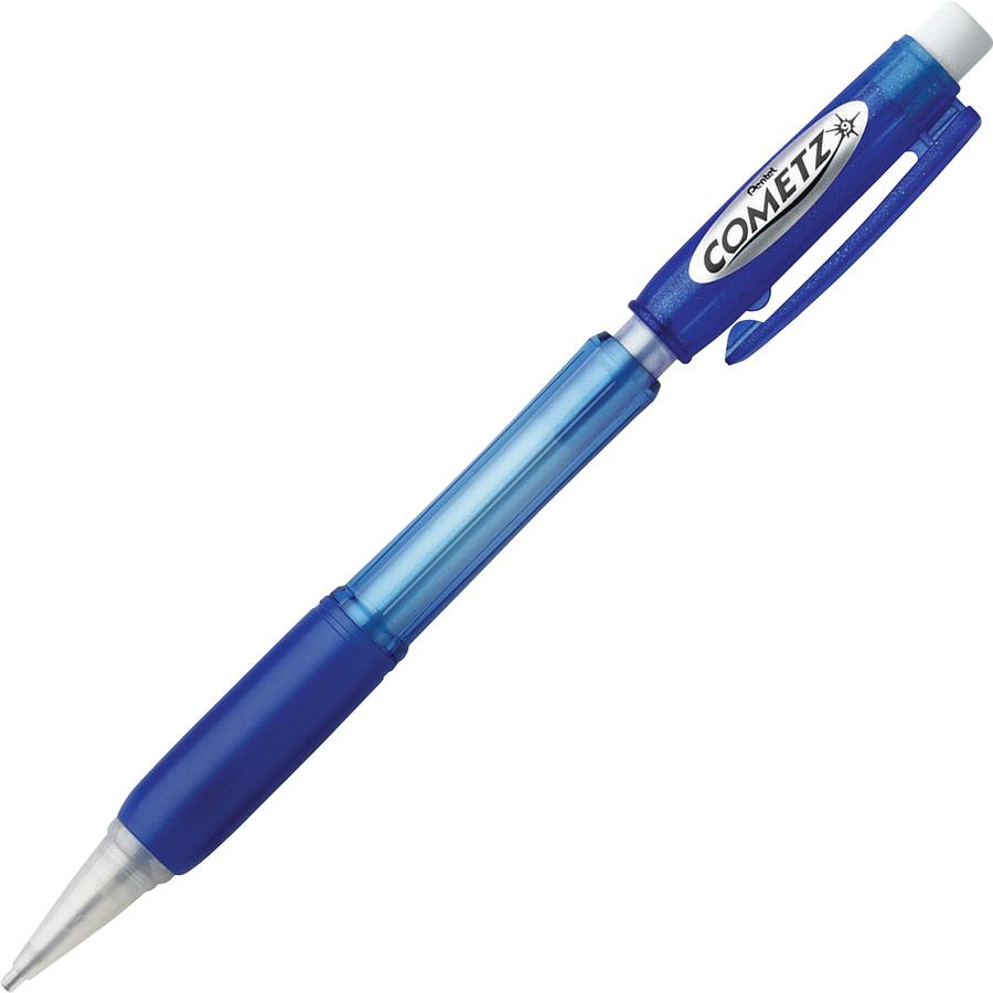 Pentel Cometz .9mm Automatic Pencils - #2 Lead - 0.9 mm Lead Diameter - Blue Barrel - 1 Dozen. Picture 2