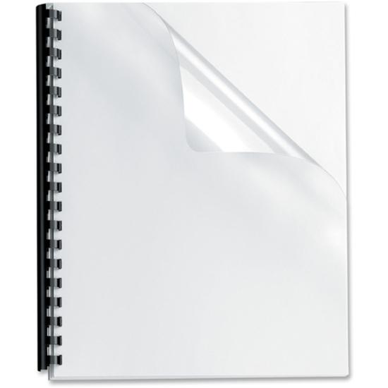 Fellowes Letter Report Cover - 8 1/2" x 11" - Plastic - Clear - 100 / Pack. Picture 7