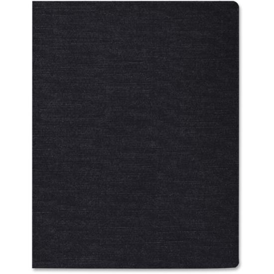 Fellowes Expressions&trade; Linen Presentation Covers - Oversize, Black, 200 pack - 11.3" Height x 8.8" Width x 0.1" Depth - 8 3/4" x 11 1/4" Sheet - Black - Linen - 200 / Pack. Picture 3