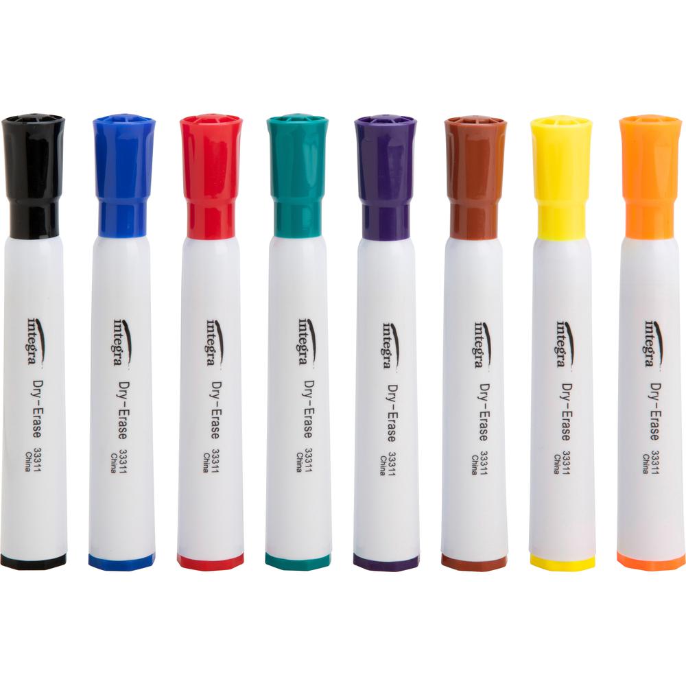 Integra Chisel Point Dry-erase Markers - Chisel Marker Point Style - Assorted - 1 / Set. Picture 2